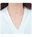 Letter Q Silver Necklace SPE-5531